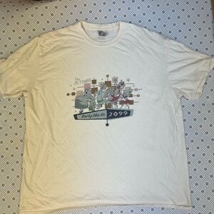 Cream Short Sleeve Tee The Jetsons, cartoon Graphic